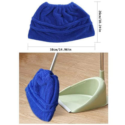 2 Pack Broom Pads to Baseboard Cleaner Tool Sweep Broom Cloth Cover Reusable Microfiber Broom Sweeping Refill for Baseboards Molding Cleaning Tool Cleaning Dust Cobwebs up High Heater