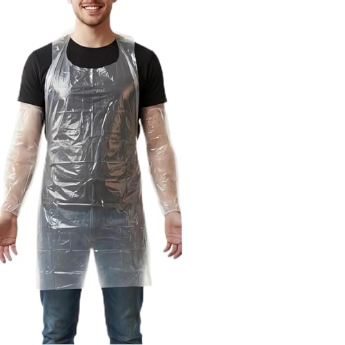 Disposable Aprons with Sleeves 100 Aprons 200 Arm Covers