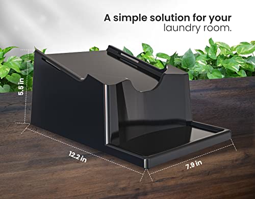 Liquid Laundry Detergent Holder Stand with Drip Tray - 1 Pack - Black - color: Black