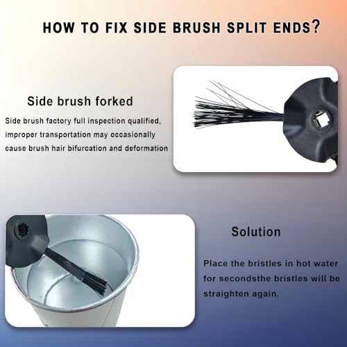 Pymin 8 Pack Side Brushes for Shark Matrix Robot RV2310,RV2310AE,AV2310 - size: 8Pcs