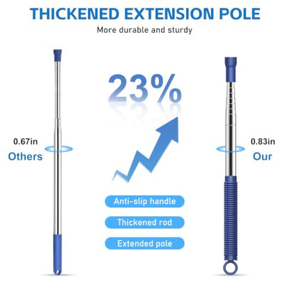 SetSail Cobweb Duster with Extension Pole, for Cobweb Cleaning,Blue - color: Blue, size: Cobweb Brush