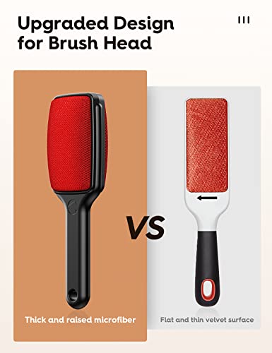 VASSON Double-Sided Velvet Lint Brush for Clothes and Pet Hair