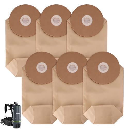 WORKPRO 6PCS Replacement Dust Collection Bags, Compatible With WORKPRO Backpack Vacuum Cleaner (W125417AE)