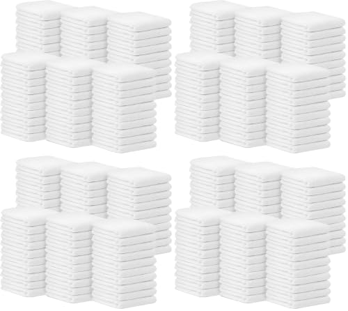 Avalon Towels Bar Towels (Pack of 240) Size 14x17 Inches – 100% Cotton, Absorbent and Reusable Cleaning Rags, Multipurpose Cleaning Towels, Terry Cloth Rags, Durable Shop Rags (White) - color: White, size: Pack of 240