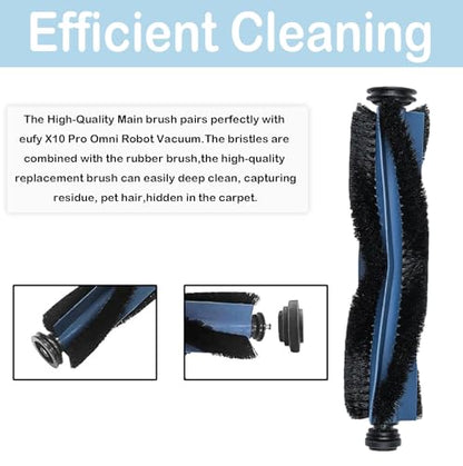 22 Pack X10 Pro Omni Replacement Accessories for Eufy X10 Pro Omni Robot Vacuum Cleaner, 2 Main Roller Brush, 6 Dust Bags 4 Side Brushes 4 Filters 4 Mop Pads 1 Screwdriver 1 Clean too
