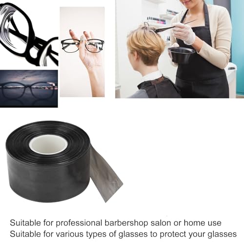 Dioche Eyeglass Protective Sleeves, Glasses Covers for Hair Dye Glasses Leg Sleeve Disposable Glasses Protectors Hair Dye Tool for Salon Barber