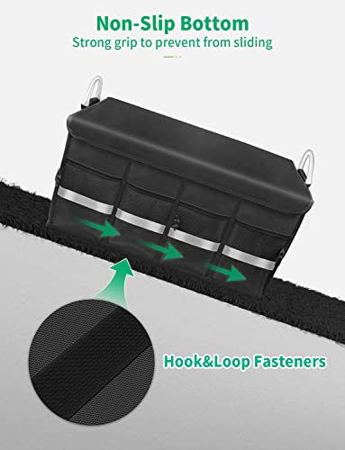 Oasser Trunk Organizer with Sturdy Hard Lid, Large, Black - color: Black, size: Large