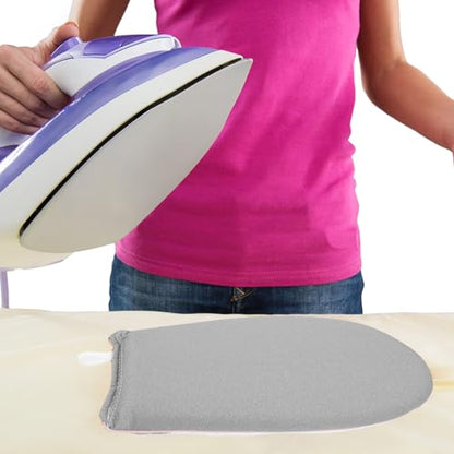 2pcs Heat-Resistant Garment Steamer Ironing Gloves with Finger Loop, Portable Handheld Steamer Mitts for Convenient Clothing Care, Mini Ironing Board for Home Use