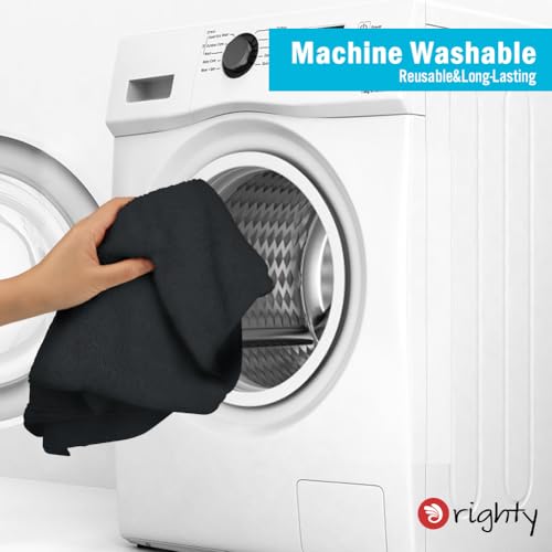 Orighty 24-Pack Black Hand Towels, 16x29 inch Microfiber Gym Towels - color: Black, size: 16 x 29 Inches (24 Pack)