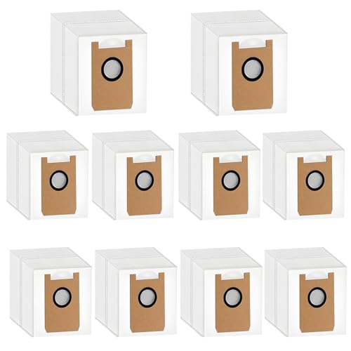 Dust Bags Replacement for Loorow AT800 3-in-1 Robot Vacuum :10 Pack