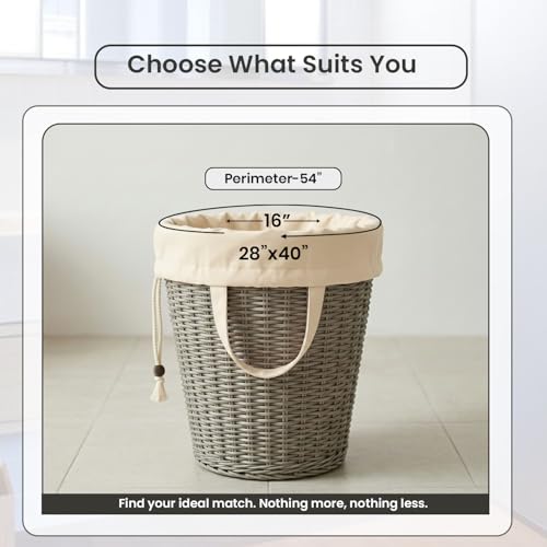 LFH Home Cotton Rich Canvas Extra Large Laundry Bag with Handle, Heavy Duty Drawstring Closure Washable Laundry Bags, School Travel, Home, Hotel, College Dorm, Organizer Sack, 28x40-Natural - color: Natural, size: 28”x40”