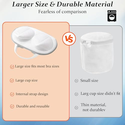 4 Pack Bra Washing Bags,Delicate Lingerie Protector for Washing Machine, Mesh Laundry Bags for Bras,Be Suitable For Socks, Underwear, Gentle Wash And Durable Fabric