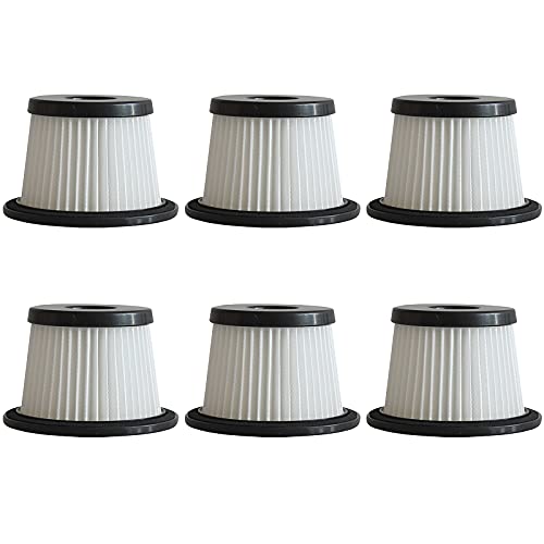 6pcs Filter Vacuum Dust Filters Compatible with MOOSOO K24 Cordless Vacuum - color: 6PCS