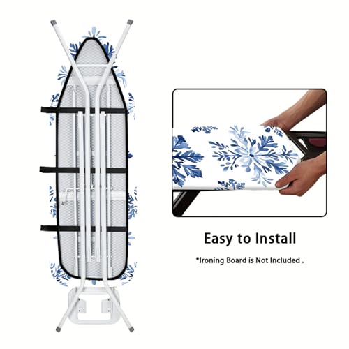 Nuxovilar Blue Snowflake Ironing Board Cover 15x54 Inches Polyester - color: Yvc03503, size: 15×54 inch