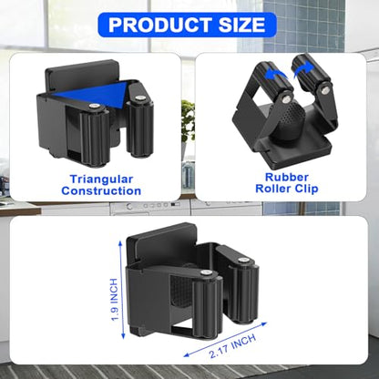 Strong Magnetic Mop Broom Holder, 2 Pack | Heavy Duty Magnetic Mop Hanger, For Refrigerators,Laundry Room Garage Kitchen Workshops - size: 2Pcs Magnetic Broom Holder