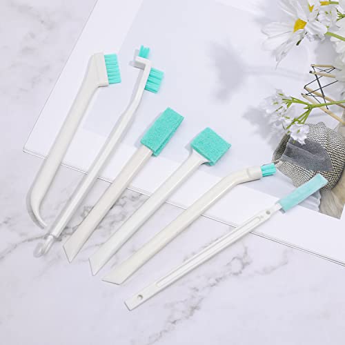 16Pcs Small Household Cleaning Brushes, Tiny Cleaning Brush Set Micro Scrubber 8 in 1 Detail Sponge Cleaning Brush Small Holes Corner Space Keyboard Bottle Tile