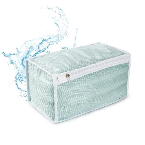 Shoes Washing Machine Bag, Green, 1PCS, 13 x 7 Inches - color: Green