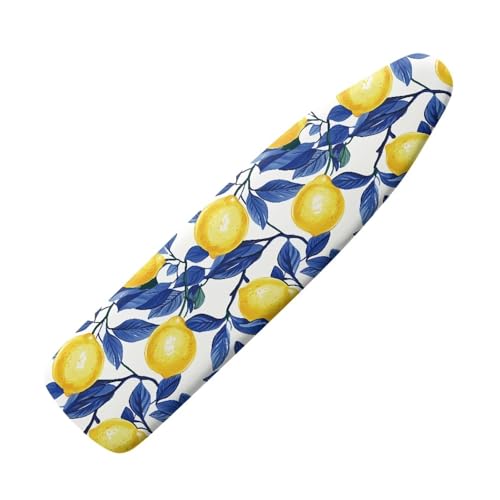 Cute Lemon Ironing Board Cover Soft Fabric Cover Standard Size Scorch Stain Resistant Ironing Board Cover with Elastic Edges - color: Cute Lemon