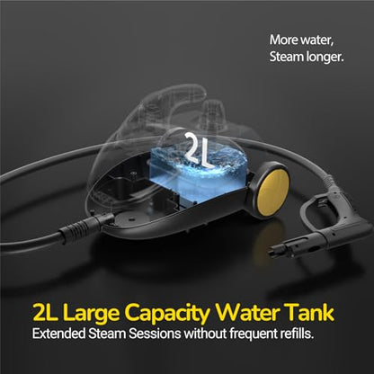 STEAMBOT® Heavy Duty Steam Cleaner for Home, 2L Tank Extended 20.3 ft Reach