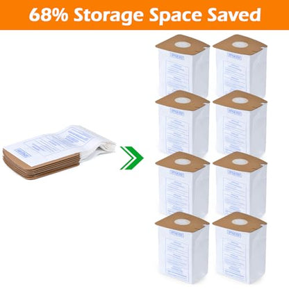 8Pack Style MM Vacuum Bags for Eureka Mighty Mite 3670 3680 Canister Vacuum