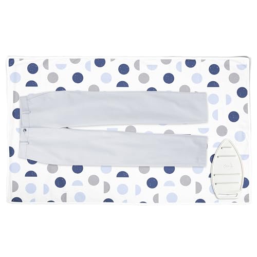 Encasa XO Ironing Mat, Heat Resistant Pad 48"x28" Blue Moon - color: Blue Moon, size: Large