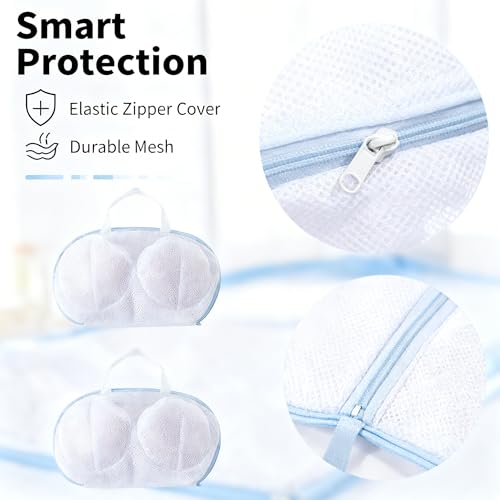 4 Pack Large Bra Washer Laundry Bags for Washing Machine,Mesh Laundry Bags for Bras,Be Suitable For Socks, Underwear, Gentle Wash And Durable Fabric - color: 4PCS