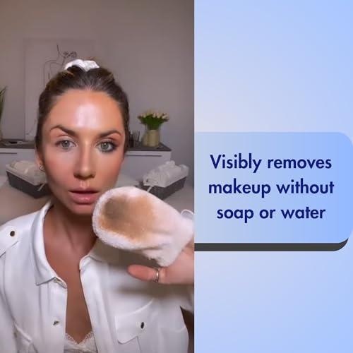 MicrodermaMitt Reusable Microfiber Makeup Remover & Face Cleansing Mitt