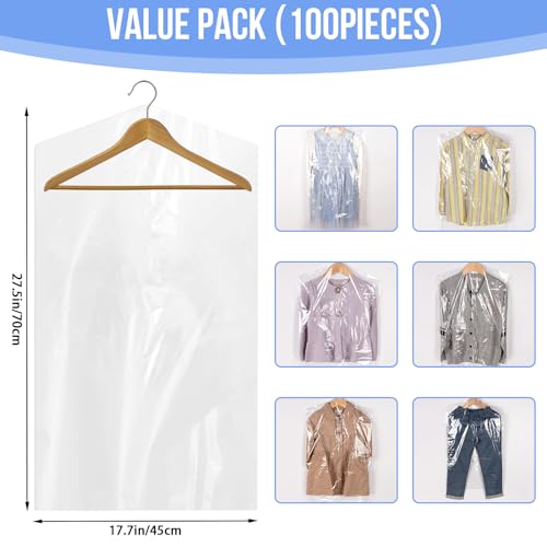 97 Pack Dry Cleaner Bags, 45x70cm - size: 45 x 70 cm
