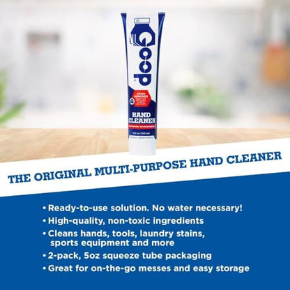 GOOP Original Multi-Purpose Waterless Hand Cleaner & Stain Remover - 10.5 oz Tube - size: 10.5 Ounce (Pack of 1)