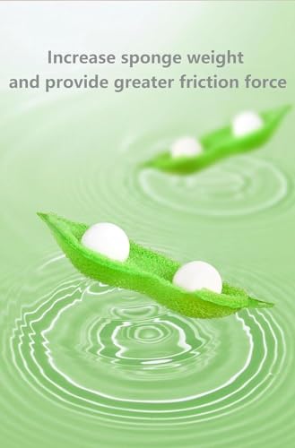 Bottle Cleaning Sponge, Beans-Shaped,Reuseable Bottle Cleaning Sponge,Heat Resistance Bottle Sponge for Internal Cleaning of Small Mouth(Green+Yellow) - color: Green+yellow