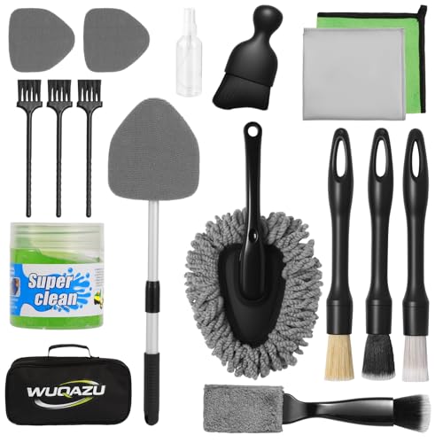 18PCS Car Detailing Kit Cleaning Gel Boar Hair Scratch Free Cleaner