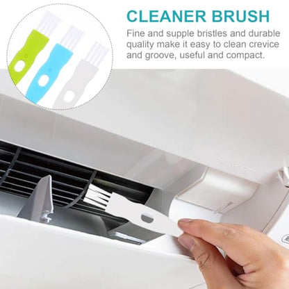 ABOOFAN 30 Pack Small Groove Cleaning Brush 4.25 inch Crevice Cleaner with Non-Slip Handle Fine Bristles for Keyboard Window Tracks Razor Shaver Garlic Masher Compact Cleaning Tool