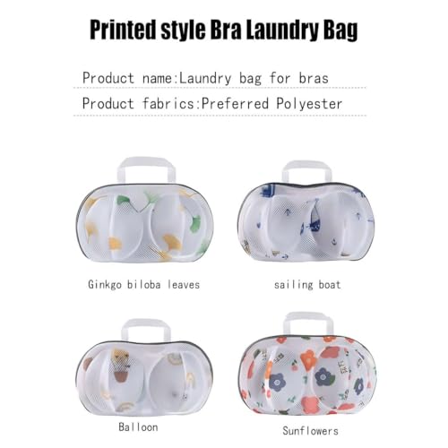4Pcs Bra Mesh Laundry Bags for Delicates with Premium Zipper Bra Washing Bag for Laundry，Lingerie Bags for Washing Delicates underwear,integrated washing and care - color: white4yyh