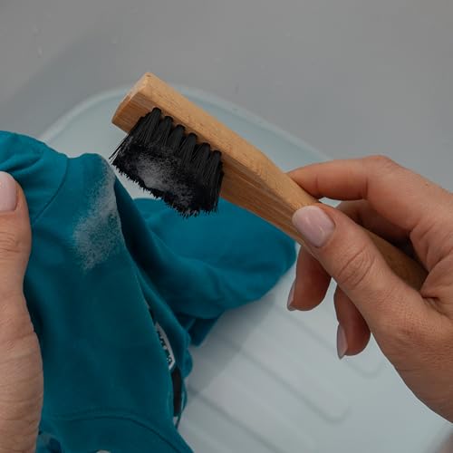 KONEX Laundry Brush - European Economy Laundry Brush for Stains on Clothes, Incredible Stain Remover with Sturdy Bristles, Convenient Handheld Design for Effortless Cleaning - color: Black