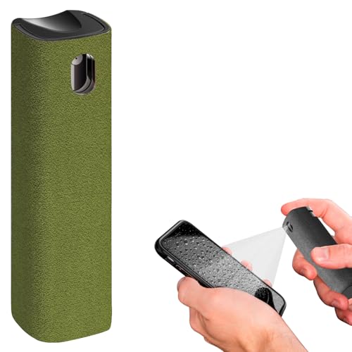iO CLEAN Mini Screen Cleaner Spray, 2-in-1 Touchscreen Mist Cleaner, Khaki - color: Khaki