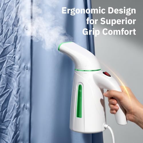 OGHom Steamer for Clothes, Portable Handheld Clothing Garment Steamer, 240ml Large Capacity 700W Travel Steam Iron 30 Second Fast Heat Up (Soft Green) - color: Soft Green