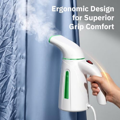 OGHom Steamer for Clothes, Portable Handheld Clothing Garment Steamer, 240ml Large Capacity 700W Travel Steam Iron 30 Second Fast Heat Up (Soft Green) - color: Soft Green