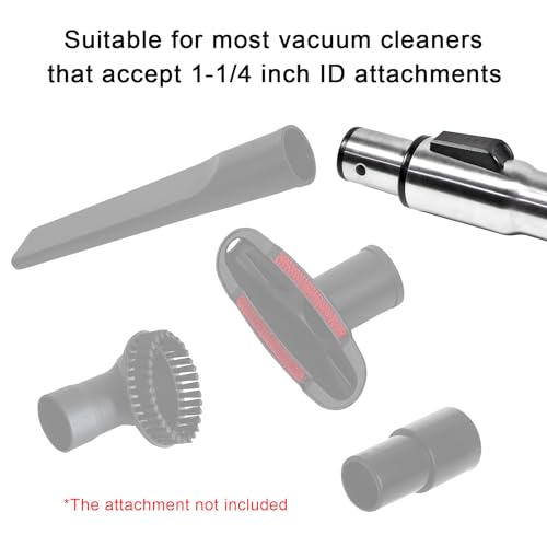 Eagles 1-1/4" Vacuum Extension Wands, 32mm Universal Stainless Steel Telescopic Hose Metal Vacuum Wand Hose Vacuum Cleaner Accessories Length 31"