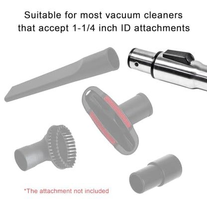 Eagles 1-1/4" Vacuum Extension Wands, 32mm Universal Stainless Steel Telescopic Hose Metal Vacuum Wand Hose Vacuum Cleaner Accessories Length 31"