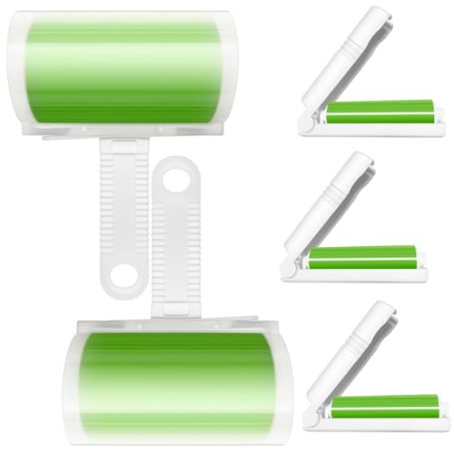 Reusable Washable Lint Roller 5 Pack, Sticky Mini and Medium Size - size: 2 Large+3 Mini Size