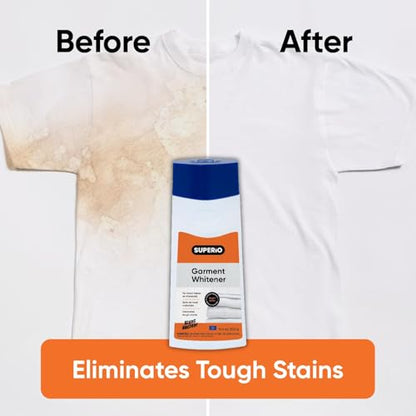 Garment Whitener Wool Cleaner 10.5 Oz, Wool Whitener for Tzitzit and Talit European Made, Safe for Most Materials, for Whites use Only - size: Garment Whitener, 1 Pack