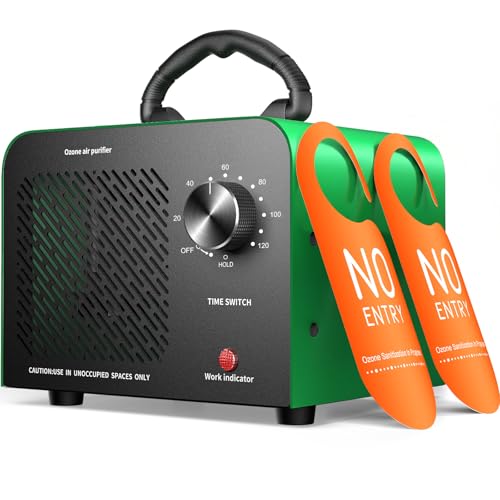 Hadlook Ozone Generator, 48,000mg/h High Capacity O3 Ozone Machine, Green - color: C-Green