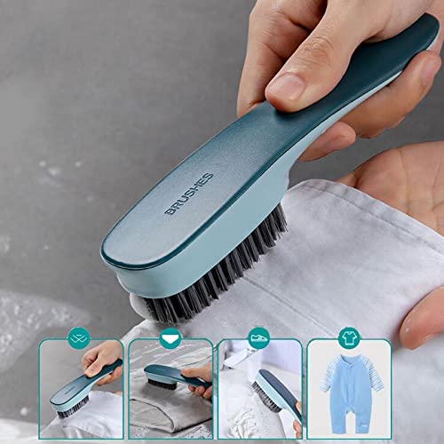 Laundry Scrub Brush 2 Pack Soft Bristle Brush Cleaning Brush for Stains - color: Gray