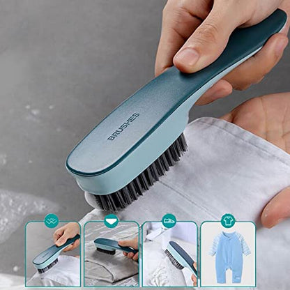 Laundry Scrub Brush 2 Pack Soft Bristle Brush Cleaning Brush for Stains - color: Gray