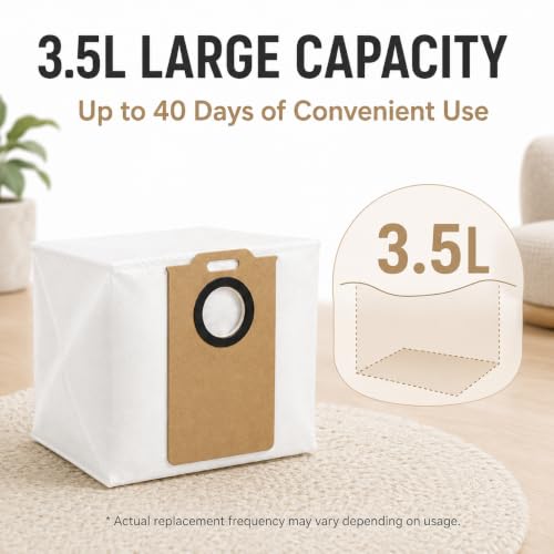 Replacement Dust Bags Compatible for Uninell UR3 Robot Vacuum Cleaner Spare Parts Accessories (10Pcs) - color: 10Pcs