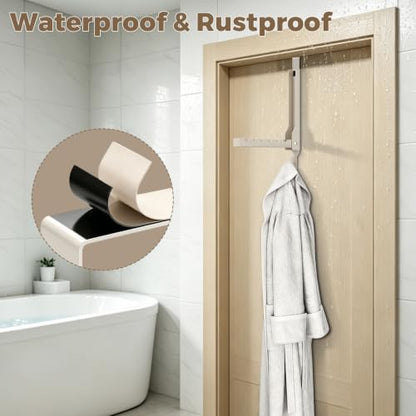 Over The Door Hanger & Drying Rack - color: Beige-2(M2)