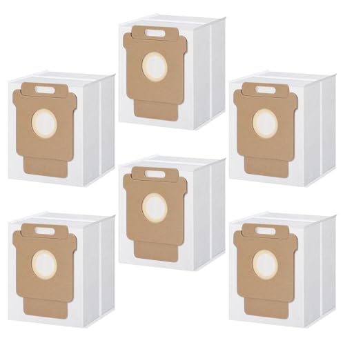Q0520 Dust Bags Compatible with iRobot Roomba Vacuum with AutoEmpty Docks 105 Vac, 105 Combo, Plus 405 Combo, Plus 505 Combo, Max 705 Vac Vacuum Cleaner, Vacuum Bags Replacement Disposal Bag (6 Pack) - size: 6 Packs