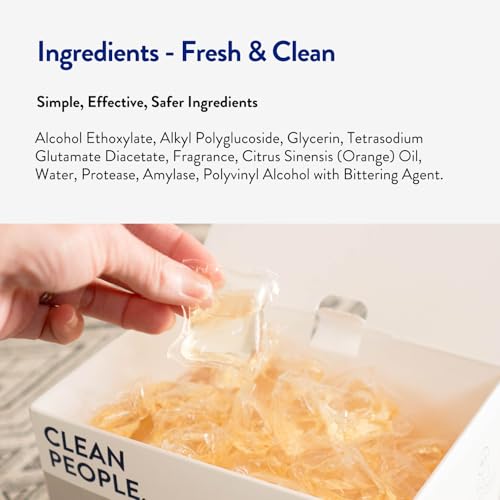 The Clean People Laundry Detergent Pods - Hypoallergenic Laundry Pods - Ultra Concentrated, Recyclable Packaging, Stain Fighting - Fresh Scent, 192 Pack - size: 192 Count