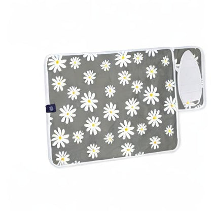 Encasa XO Ironing Mat, Heat Resistant Pad 28"x20" Daisy Grey - color: Daisy Grey, size: Small