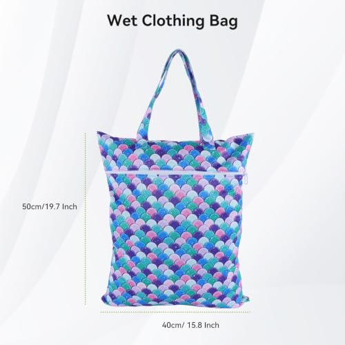 OTraki 2 Pack Waterproof Hanging Wet Dry Bags 16x20 inch